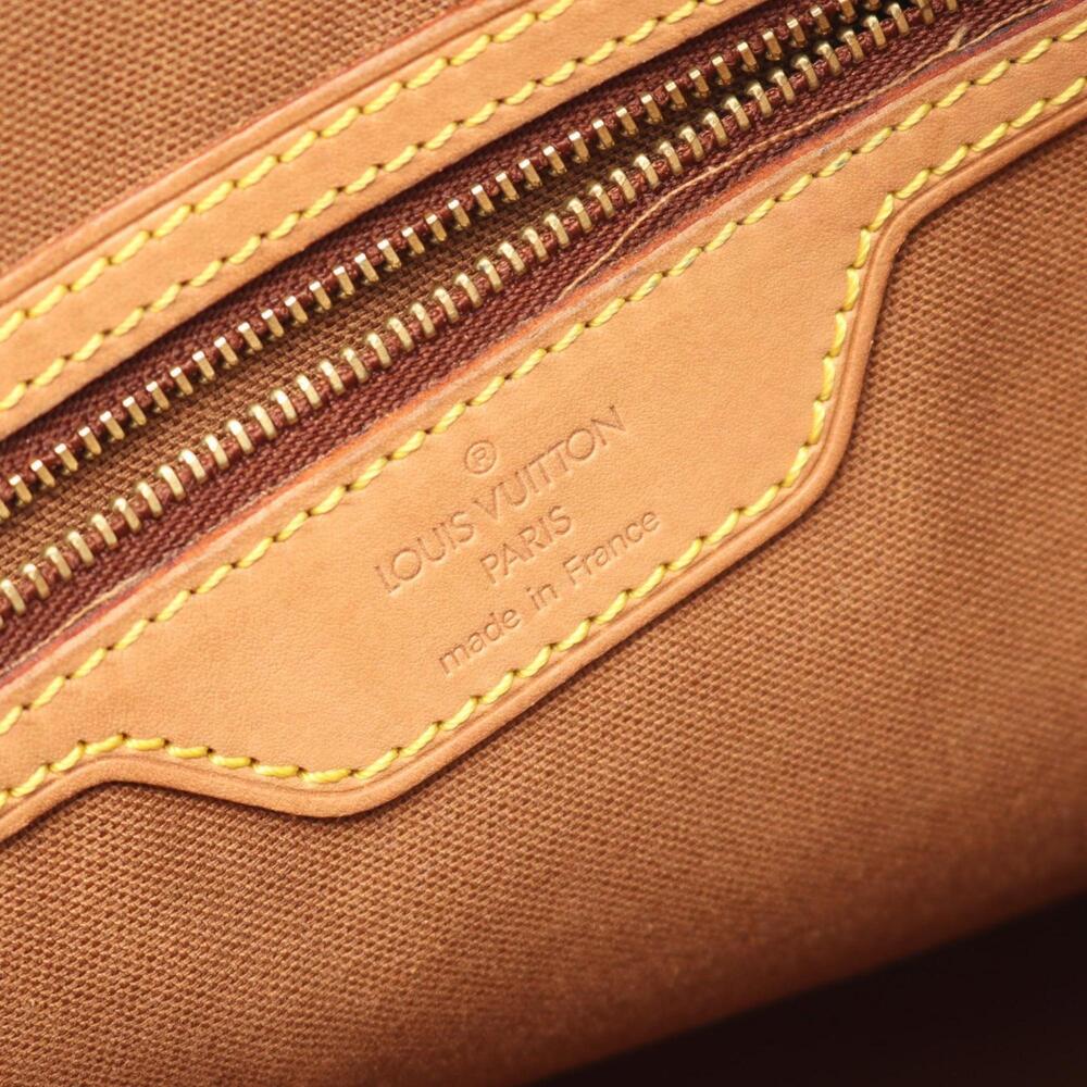 LOUIS VUITTON Authentic Brown Monogram Leather Tote Bag - Picture 5 of 11